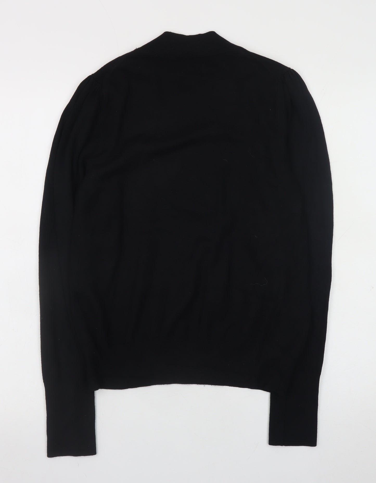 Warehouse Women’s Black High Neck Long Sleeve Jumper Size 14