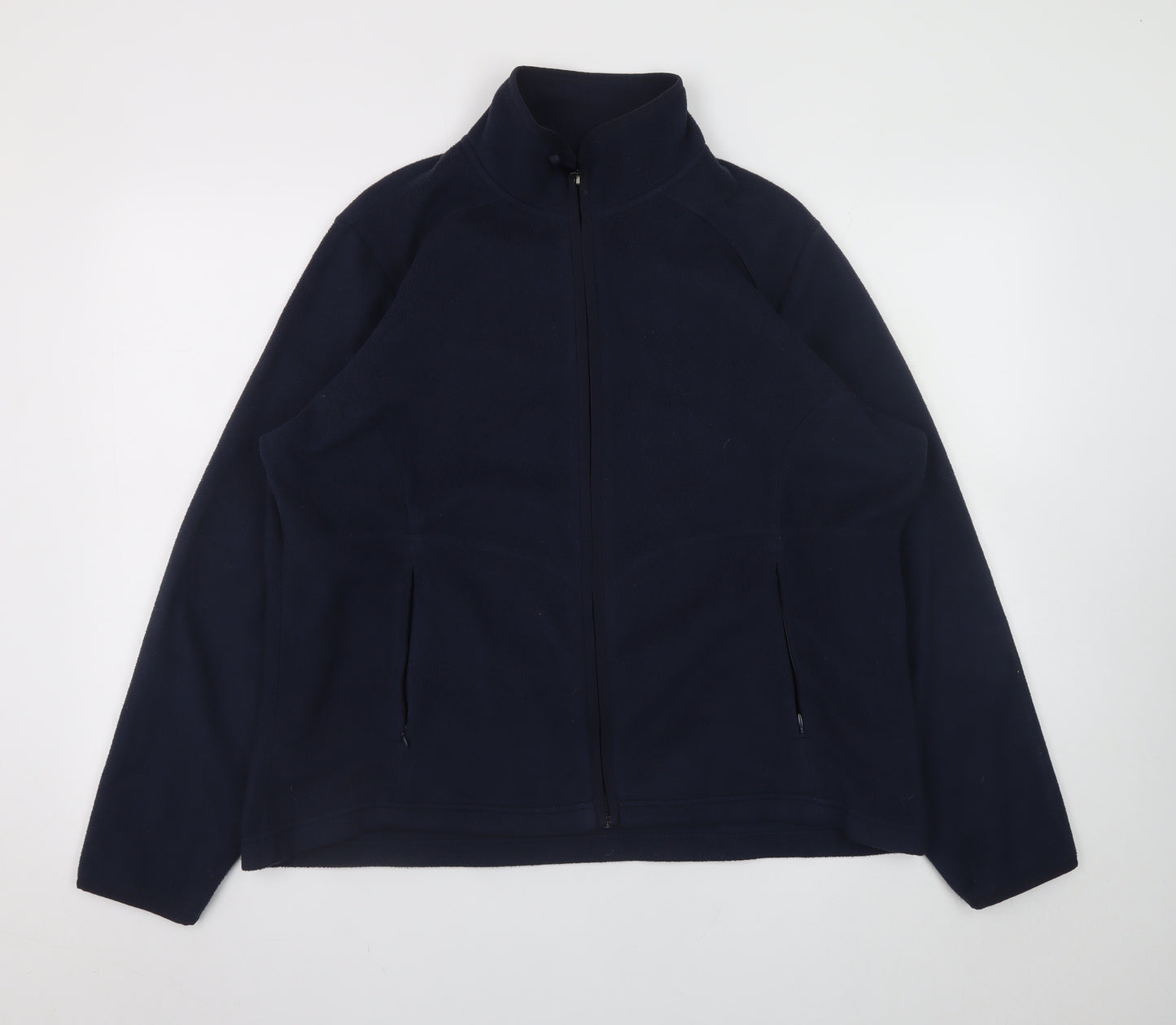 Marks and Spencer Men's Blue Fleece Full Zip Jacket Size 2XL