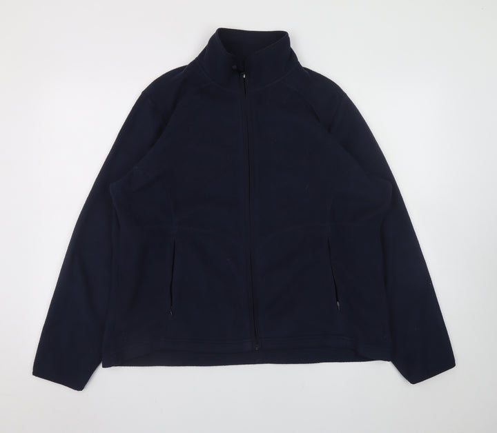 Marks and Spencer Men's Blue Fleece Full Zip Jacket Size 2XL