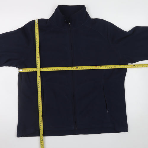 Marks and Spencer Men's Blue Fleece Full Zip Jacket Size 2XL