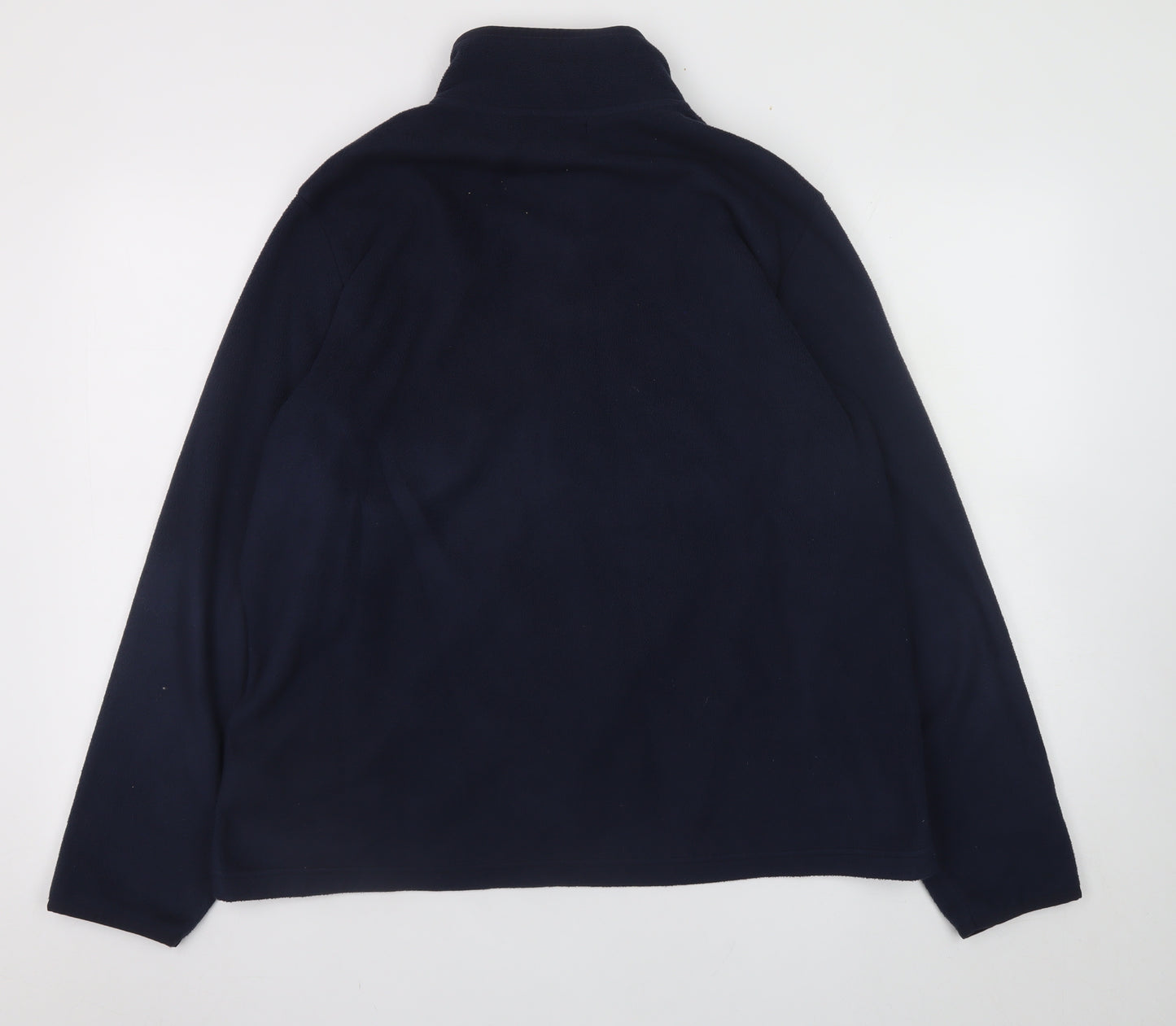 Marks and Spencer Men's Blue Fleece Full Zip Jacket Size 2XL