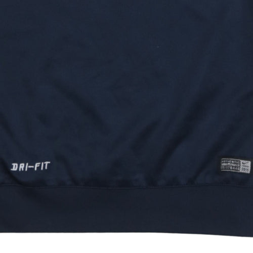 Nike Men's Blue MCFC 1/4 Zip Dri-Fit Sweatshirt XL