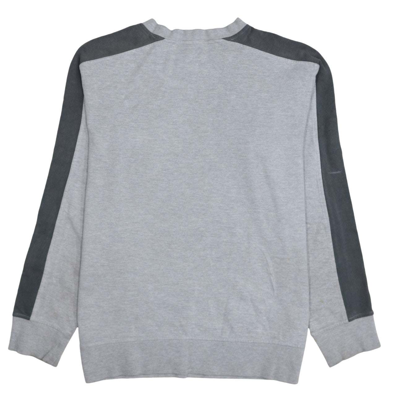 Nike Mens Grey Crew Neck Sweatshirt L Embroidered Logo Classic Style