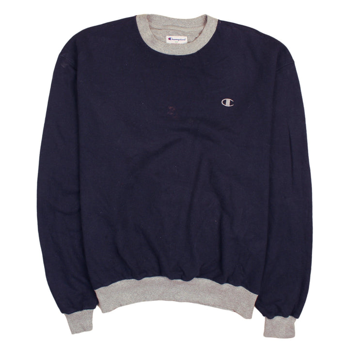 Champion Men's Blue XL Pullover Sweatshirt Crew Neck Logo