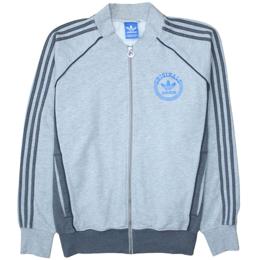 Adidas Men’s Grey XL Track Jacket Full Zip Originals Retro Sportswear