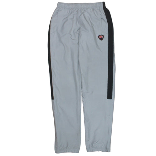Nike Men's Grey Black Track Jogger Trousers Size M Elastic Waist