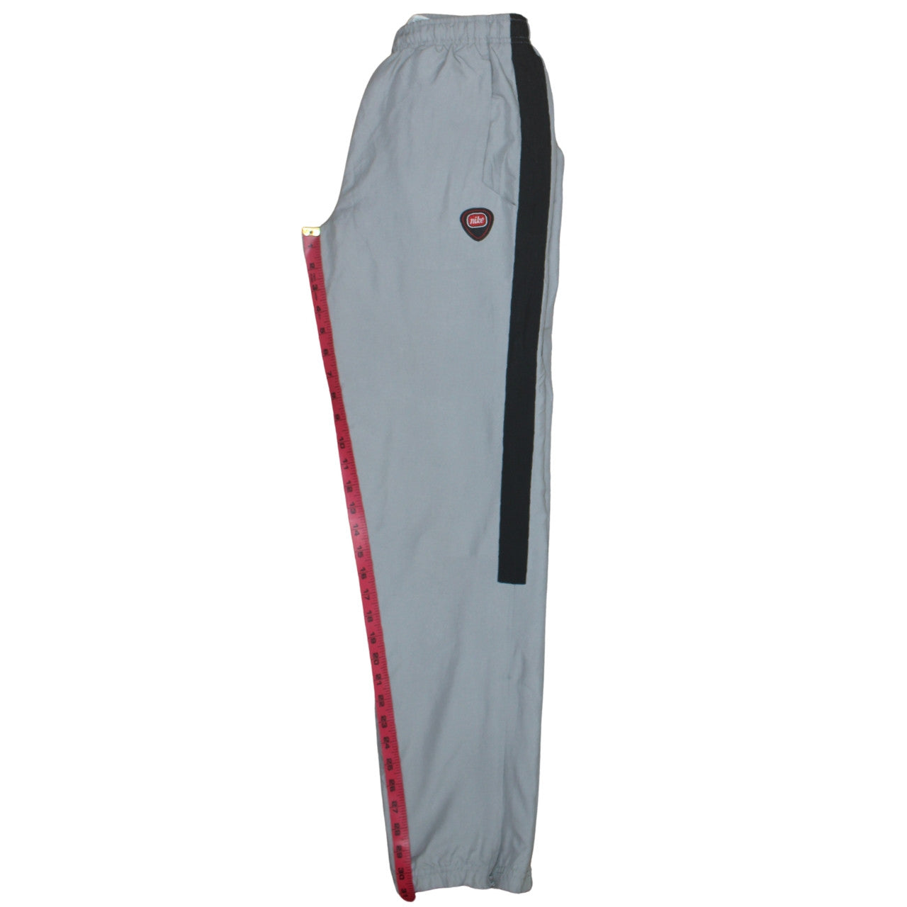 Nike Men's Grey Black Track Jogger Trousers Size M Elastic Waist