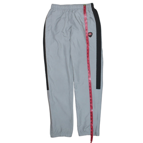 Nike Men's Grey Black Track Jogger Trousers Size M Elastic Waist