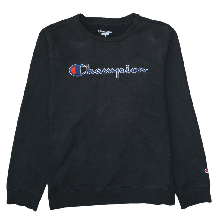 Champion Men's Black XL Pullover Sweatshirt Crew Neck Fleece