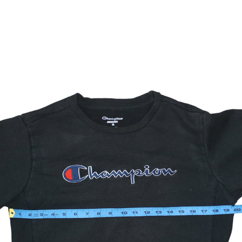 Champion Men's Black XL Pullover Sweatshirt Crew Neck Fleece