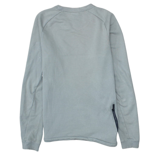 Nike Mens Grey Small Pullover Sweatshirt Crew Neck Logo Regular Fit