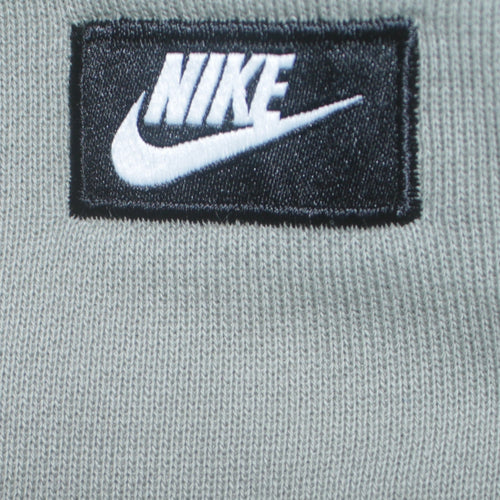 Nike Mens Grey Small Pullover Sweatshirt Crew Neck Logo Regular Fit