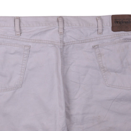 Wrangler Mens Beige Chino Shorts Size L Regular Fit Cotton