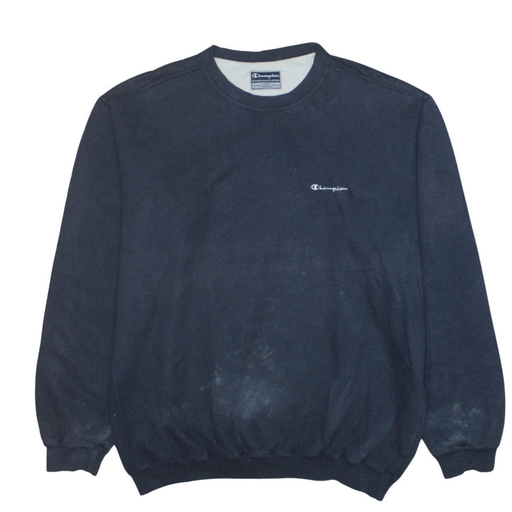 Champion Men’s Blue 2XL Pullover Crew Neck Fleece Sweatshirt