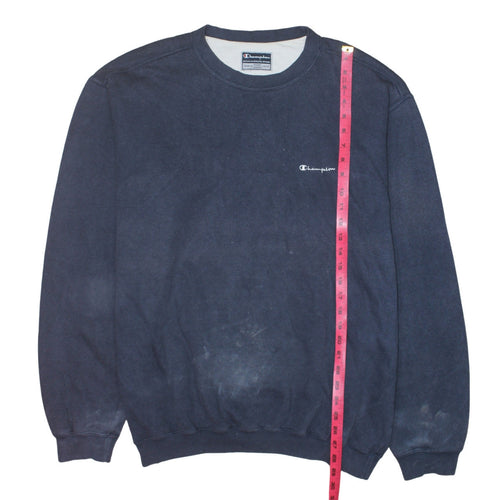 Champion Men’s Blue 2XL Pullover Crew Neck Fleece Sweatshirt