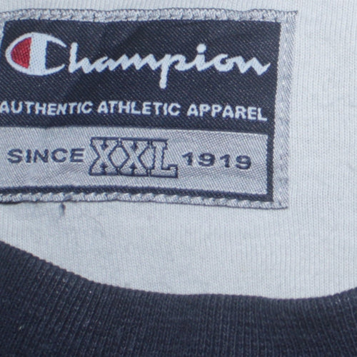 Champion Men’s Blue 2XL Pullover Crew Neck Fleece Sweatshirt