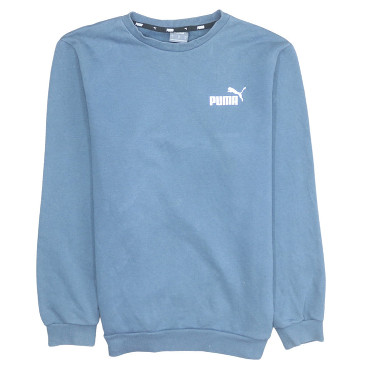 Puma Men's Blue Crew Neck Pullover Sweatshirt Size M