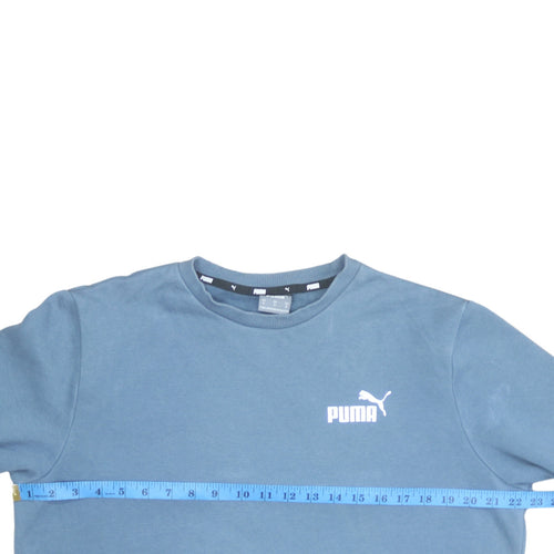 Puma Men's Blue Crew Neck Pullover Sweatshirt Size M