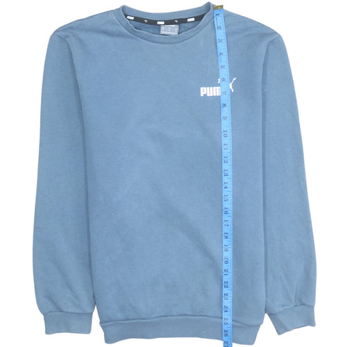 Puma Men's Blue Crew Neck Pullover Sweatshirt Size M