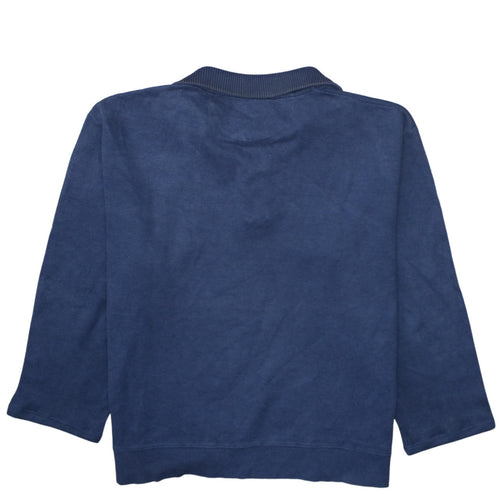 GANT Men’s Blue 2XL 1/4 Zip Cotton Basic Jacket