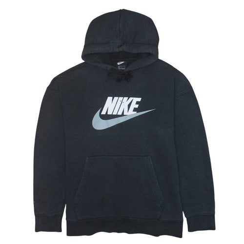 Nike Men’s Black Pullover Hoodie L Logo Graphic Sportswear