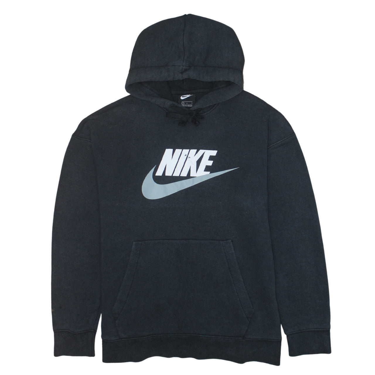 Nike Men’s Black Pullover Hoodie L Logo Graphic Sportswear