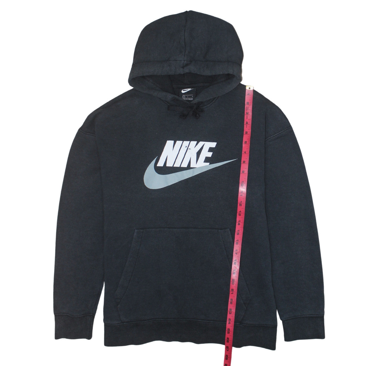 Nike Men’s Black Pullover Hoodie L Logo Graphic Sportswear