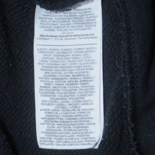 Nike Men’s Black Pullover Hoodie L Logo Graphic Sportswear
