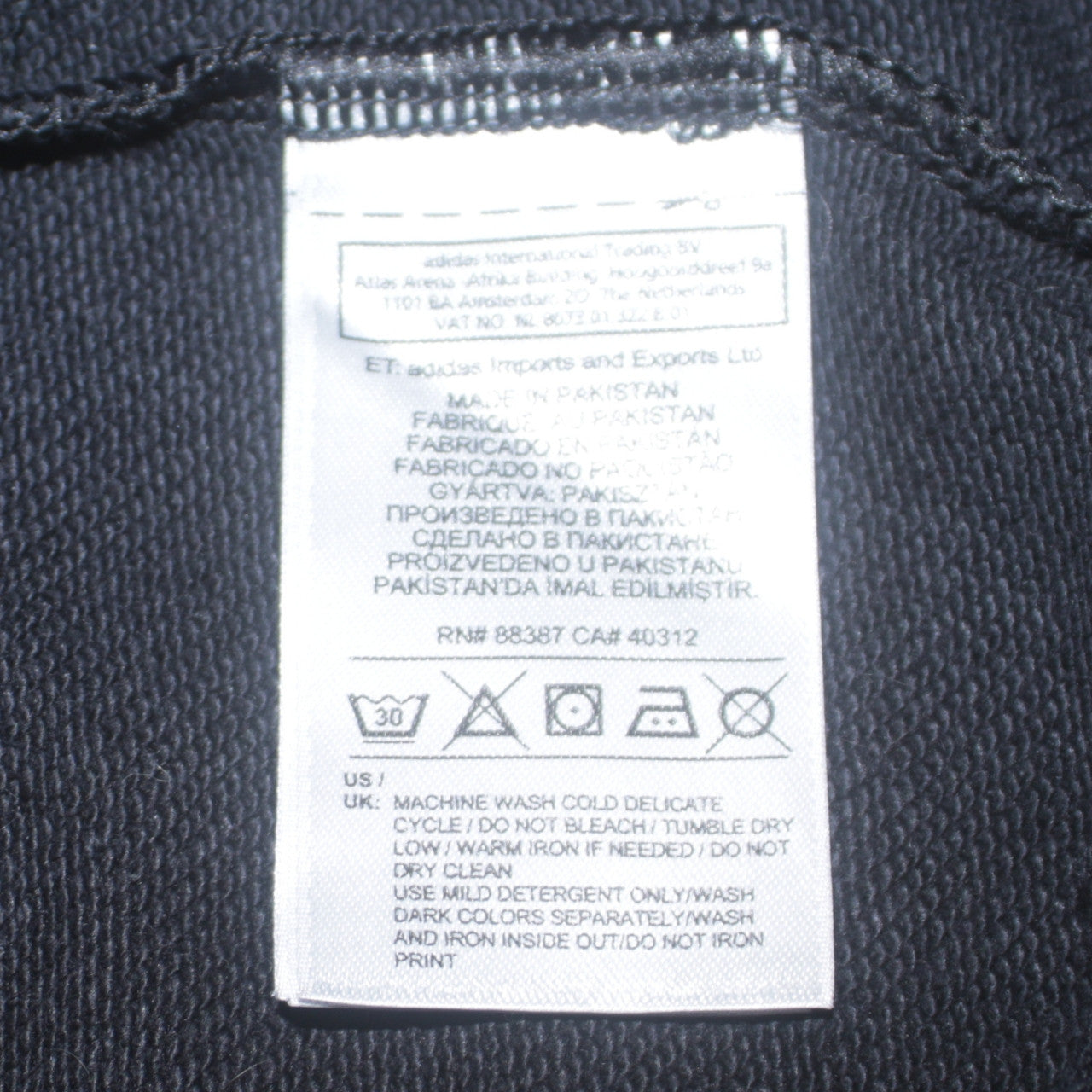 Adidas Womens Black Crew Neck Pullover Sweatshirt Size 8