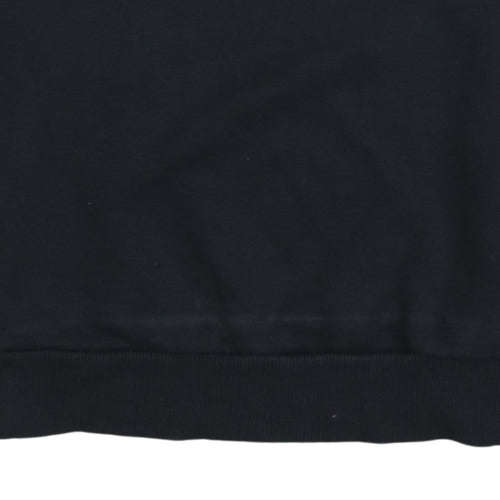 Adidas Womens Black Crew Neck Pullover Sweatshirt Size 8