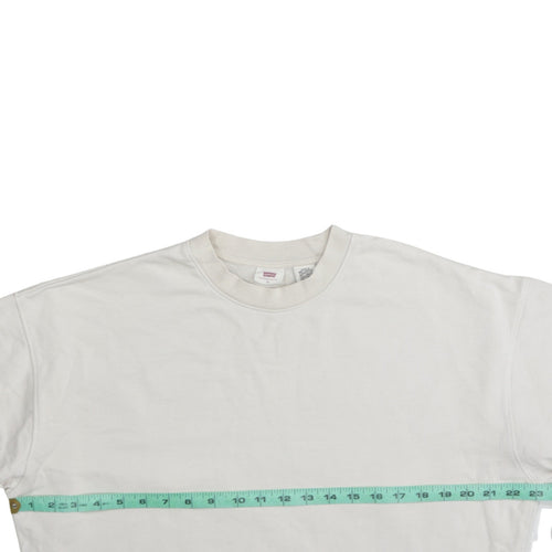 Levi's Womens Ivory Blue Tie-Dye Pullover Sweatshirt XS