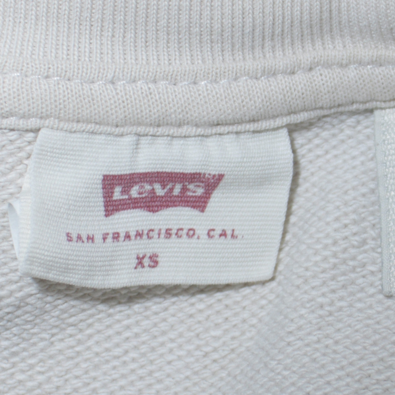 Levi's Womens Ivory Blue Tie-Dye Pullover Sweatshirt XS