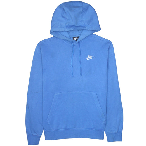 Nike Men's Blue Pullover Hoodie Small Regular Fit Fleece Sweatshirt