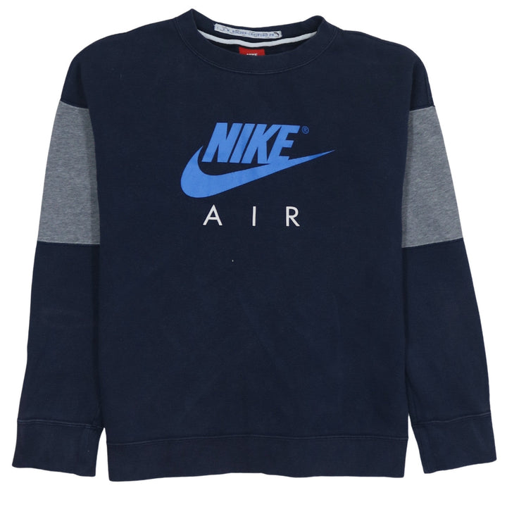 Nike Boys Blue XL Pullover Sweatshirt Crew Neck Logo Graphic Print