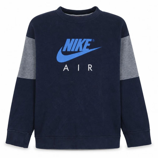 Nike Boys Blue XL Pullover Sweatshirt Crew Neck Logo Graphic Print