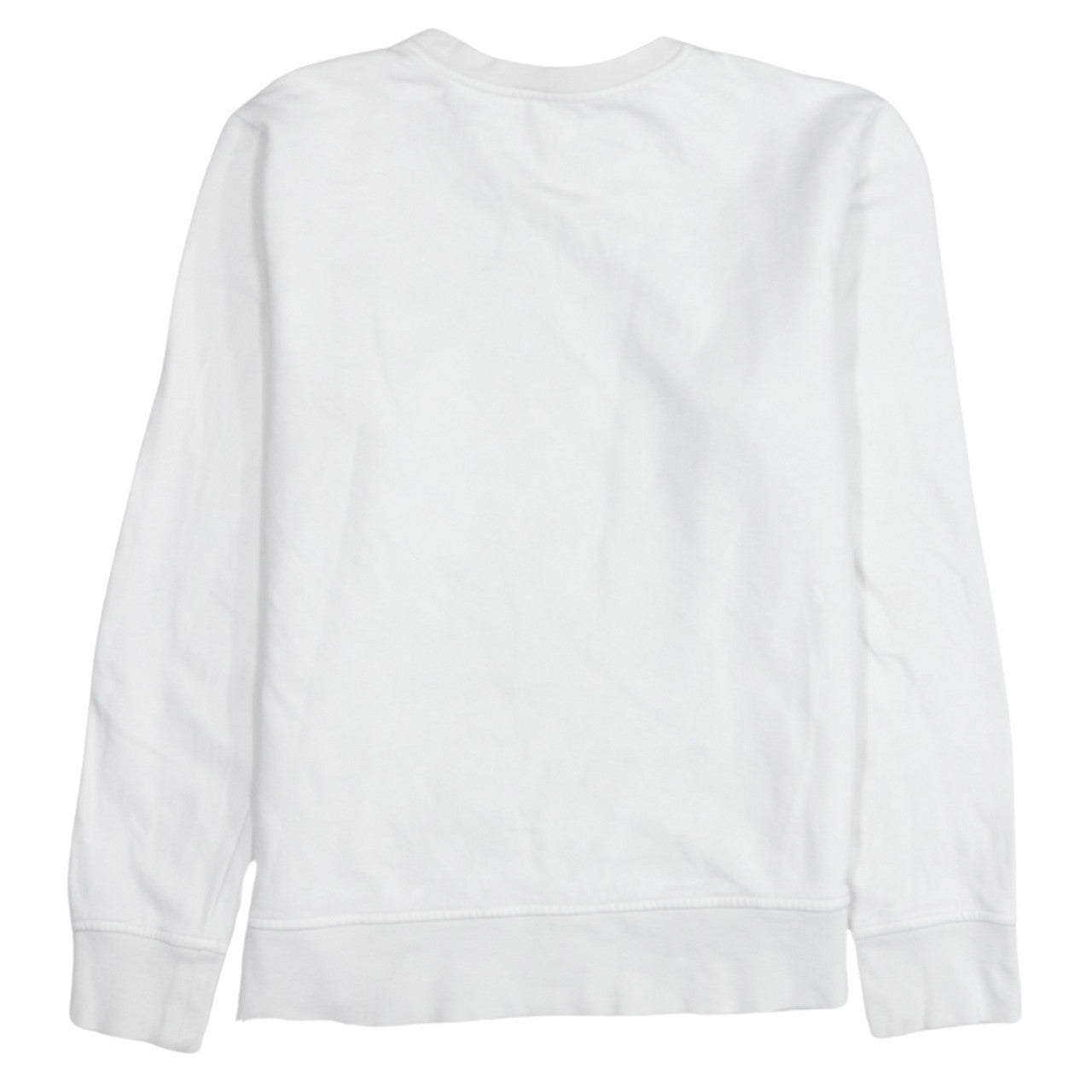 Nike Women White L Sweatshirt Classic Crew Neck Pullover