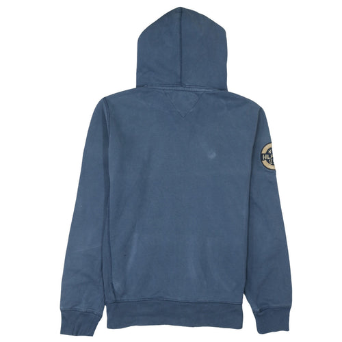 Tommy Hilfiger Men's Blue Pullover Hoodie L Vintage Fit Logo