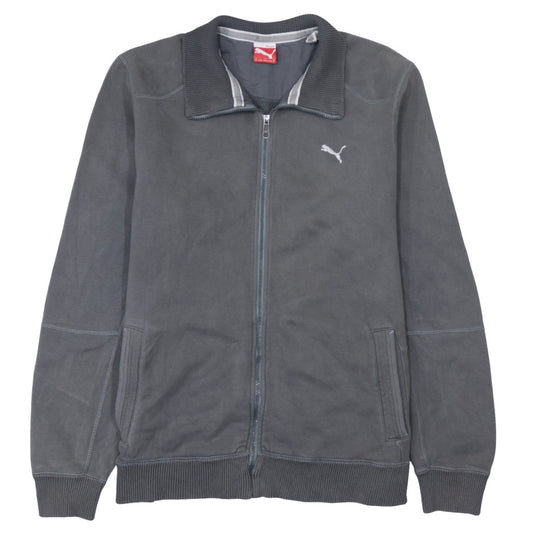 Puma Men's Grey XL Track Jacket Full Zip Cotton Blend