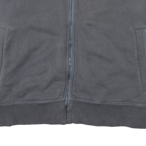 Puma Men's Grey XL Track Jacket Full Zip Cotton Blend