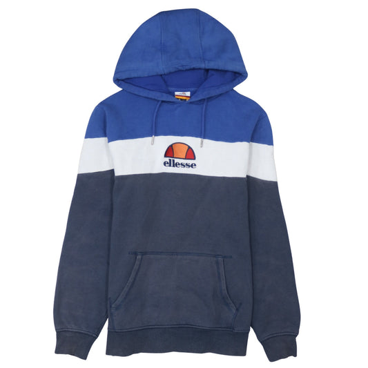 Ellesse Men's Blue Colour Block Pullover Hoodie Size L
