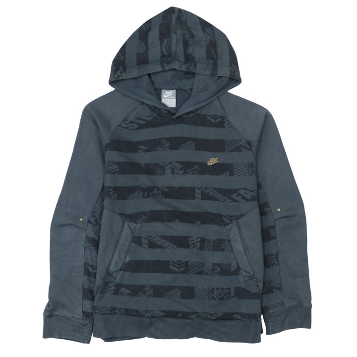 Nike Boys Blue Pullover Hoodie Sweatshirt M 10-12 Years Graphic Print