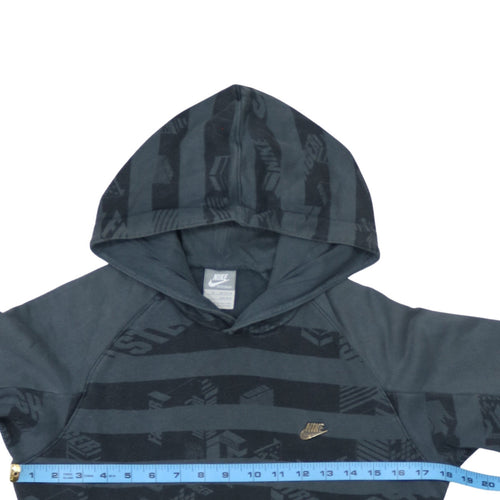 Nike Boys Blue Pullover Hoodie Sweatshirt M 10-12 Years Graphic Print