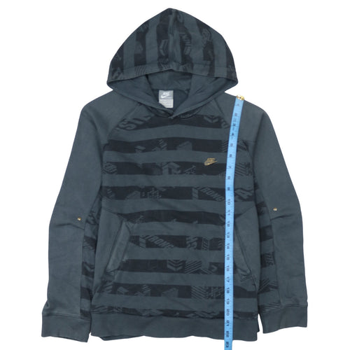 Nike Boys Blue Pullover Hoodie Sweatshirt M 10-12 Years Graphic Print