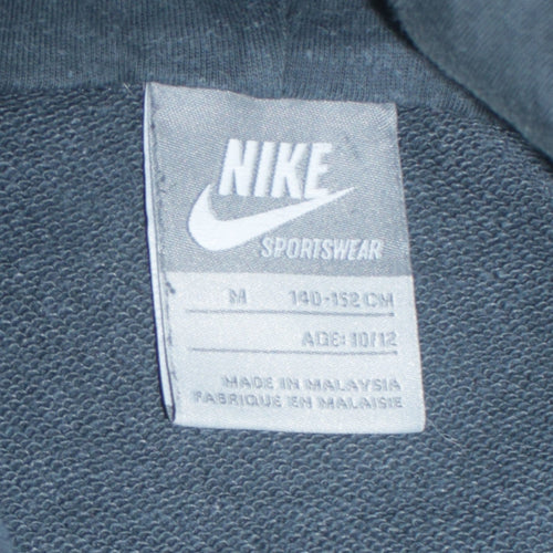 Nike Boys Blue Pullover Hoodie Sweatshirt M 10-12 Years Graphic Print