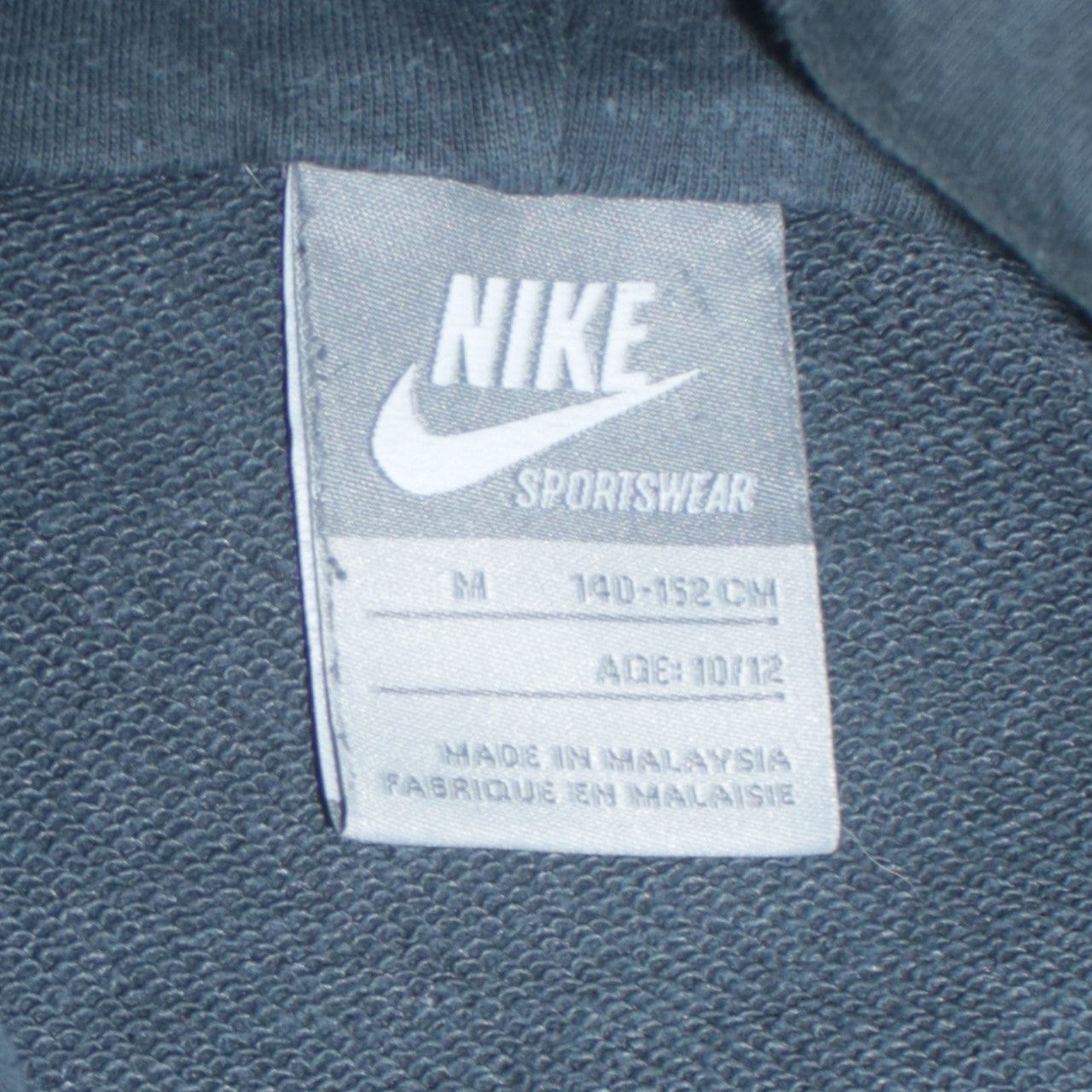 Nike Boys Blue Pullover Hoodie Sweatshirt M 10-12 Years Graphic Print