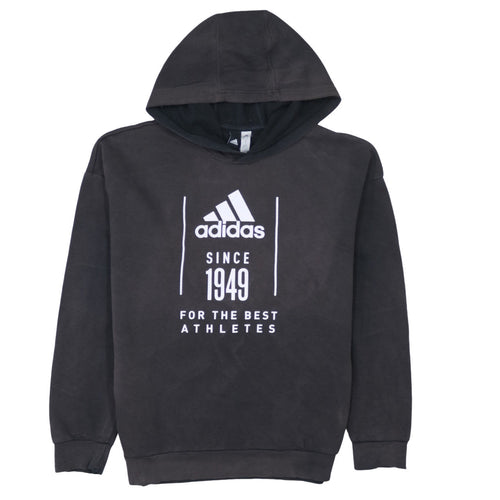 Adidas Men's Black Pullover Hoodie M Sports Graphic Fleece