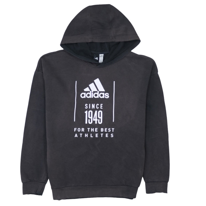 Adidas Men's Black Pullover Hoodie M Sports Graphic Fleece