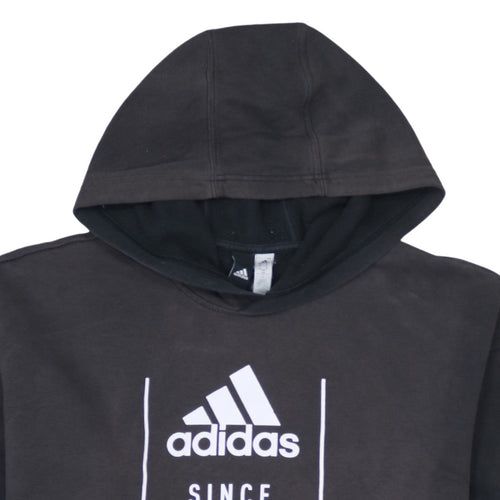 Adidas Men's Black Pullover Hoodie M Sports Graphic Fleece