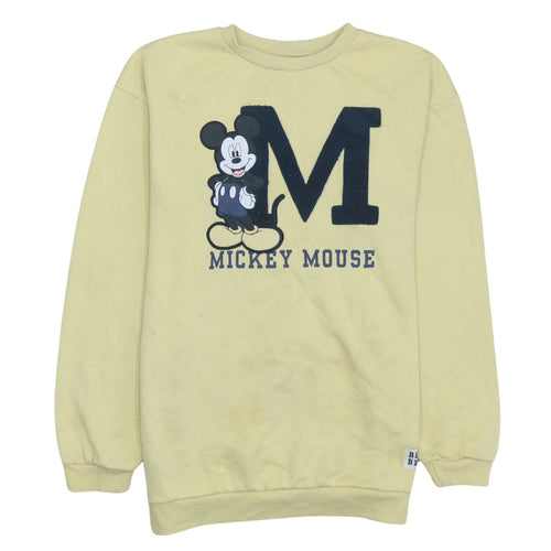 Disney at Primark Girls Yellow Mickey Mouse Pullover Sweatshirt 12-13 Years