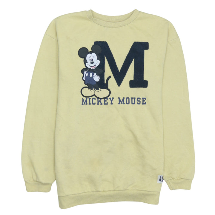 Disney at Primark Girls Yellow Mickey Mouse Pullover Sweatshirt 12-13 Years